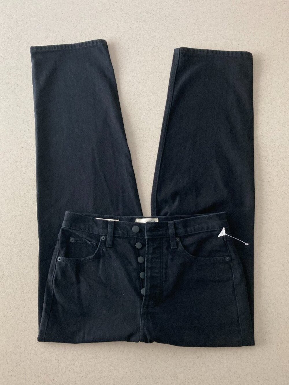 NWOT Universal Thread Highest Straight Leg Jeans Women Size 6 Black